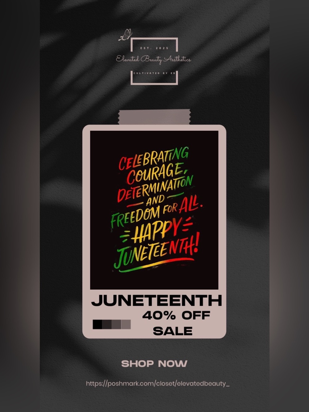 JUNETEENTH 40% OFF SALE!